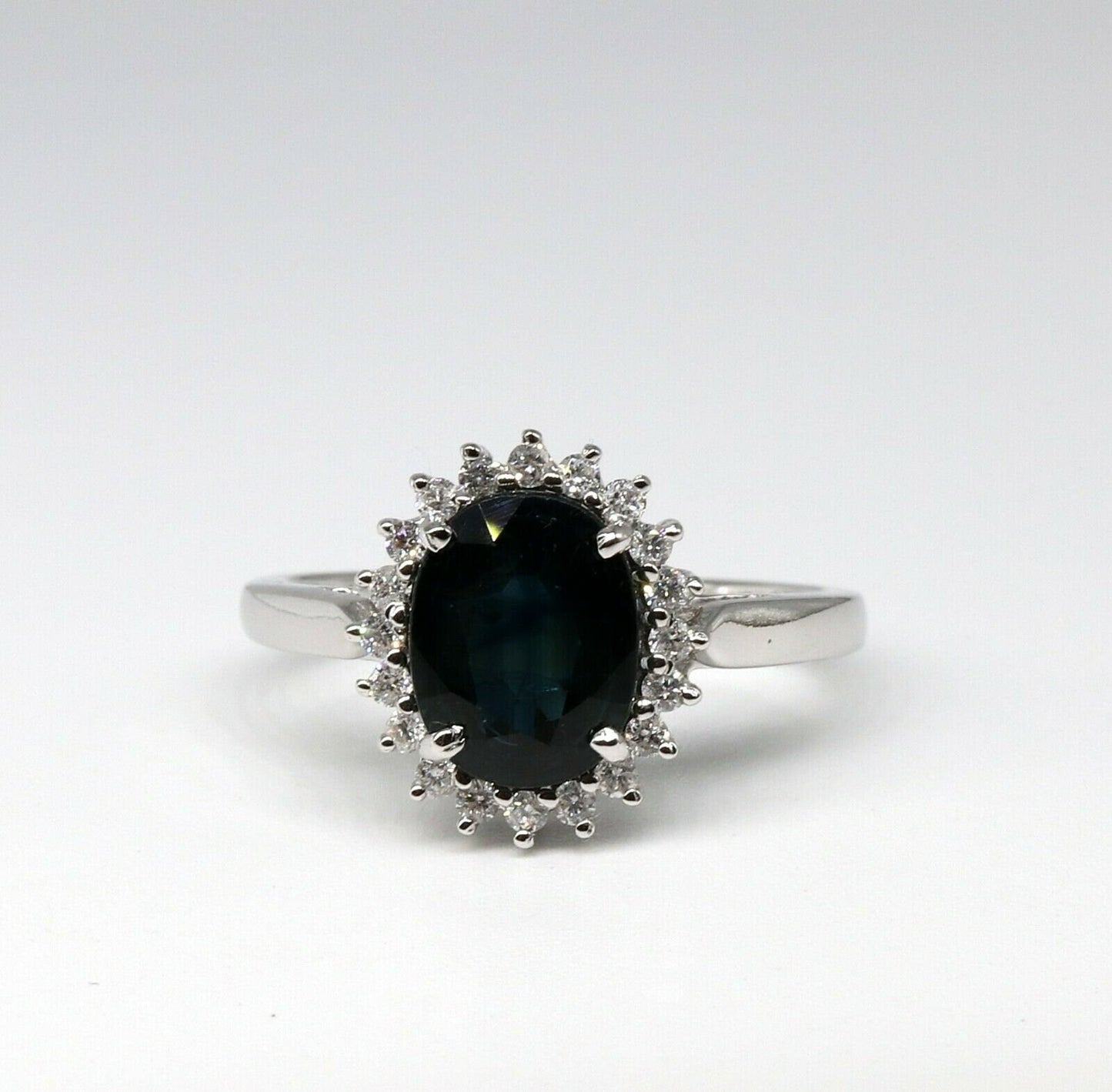 Handmade Blue Sapphire Ring 14K Gold