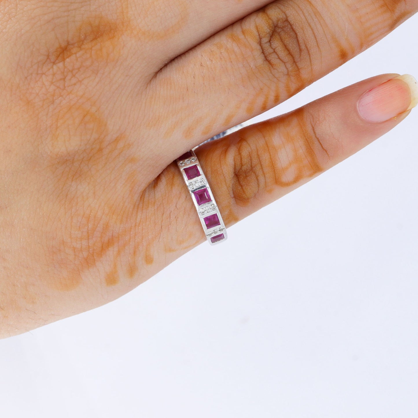 Ruby Ring Silver
