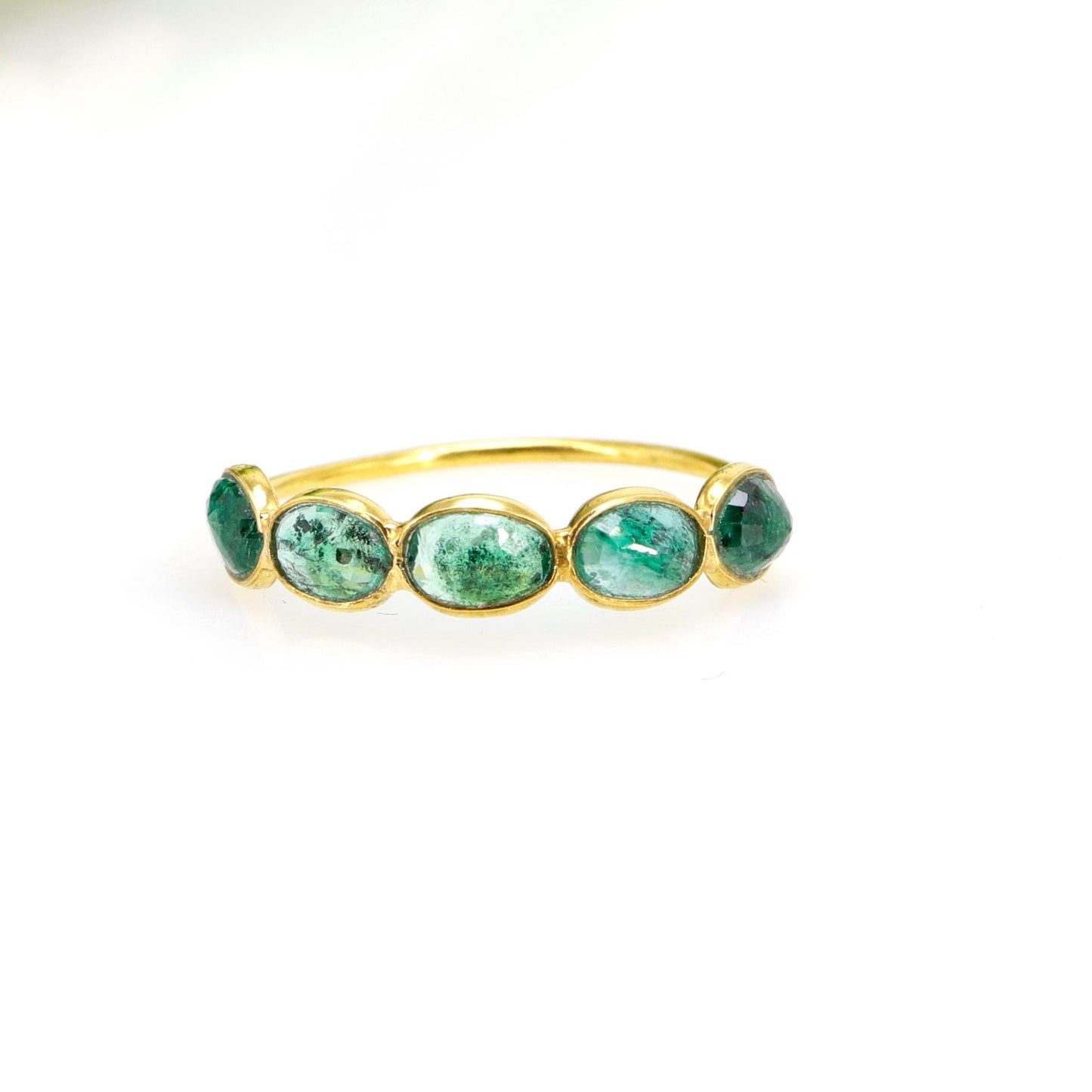 Ruby Emerald Ring 14K Gold
