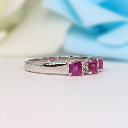 Ruby Ring Silver