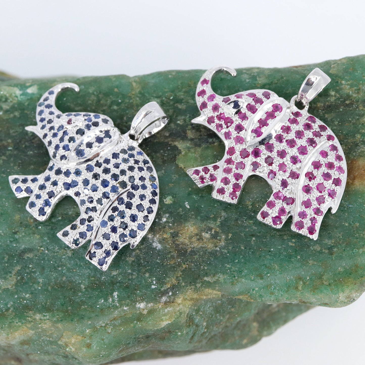 925 Sterling Elephant Pendant Gold
