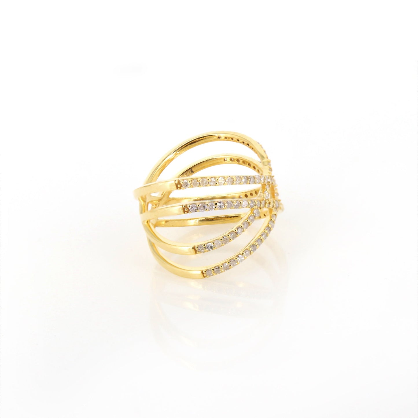 Criss Cross Ring 14K Gold
