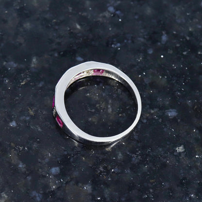 Ruby Ring Silver