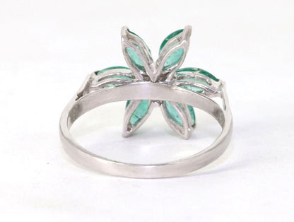 925 Sterling White Rhodium Beautiful Ring Gold