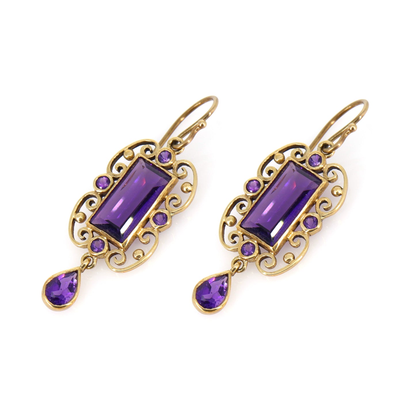 Amethyst Earring Gold