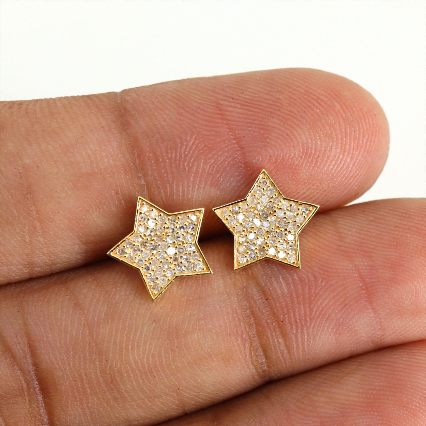 Star Studs Earring 14K Gold