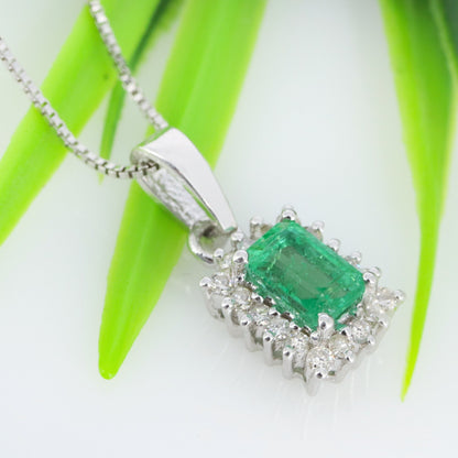 Genuine Blue Sapphire Pendant Silver