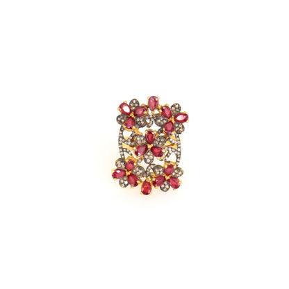 Ruby Ring Silver