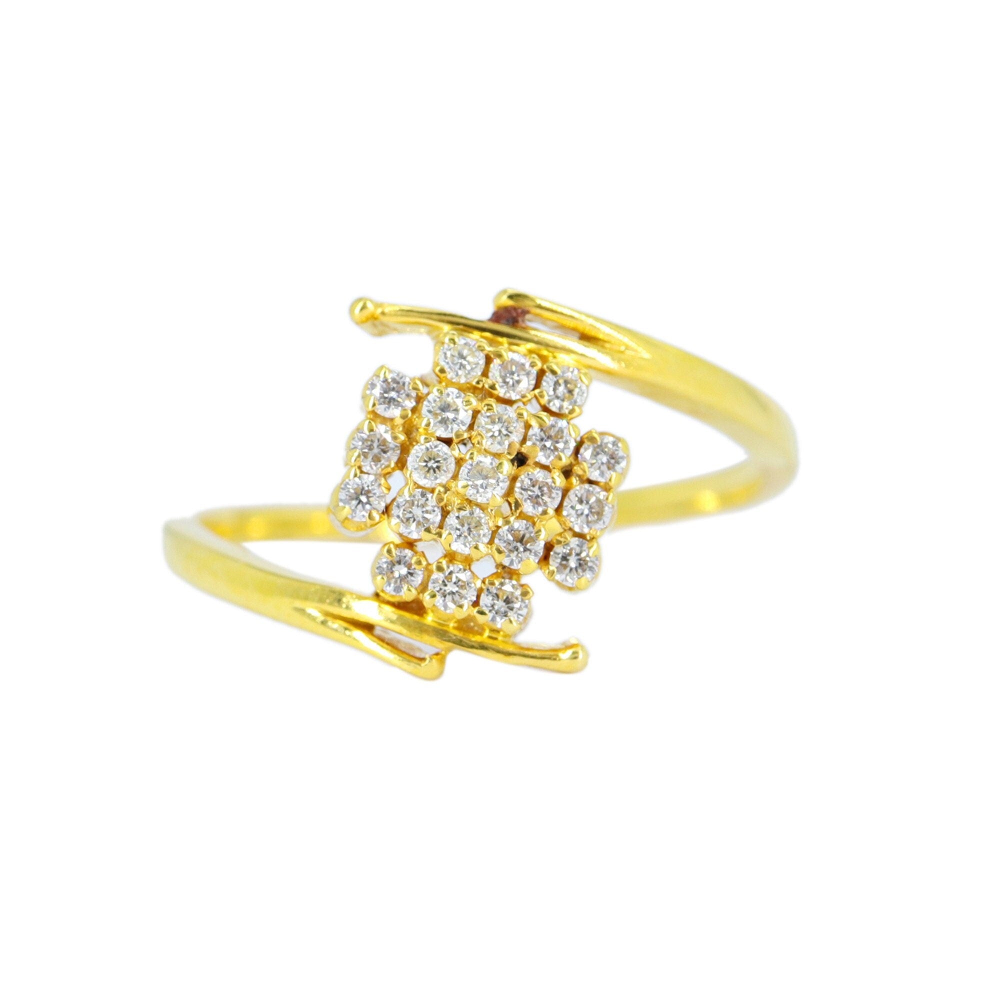 Elegant Real Ring 18K Gold