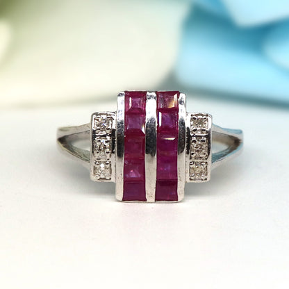 Ruby Ring Silver