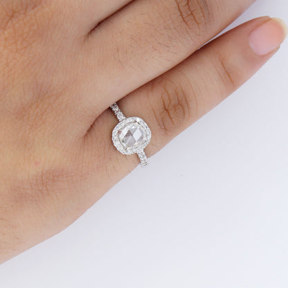 Halo Bridal Ring 18K Gold