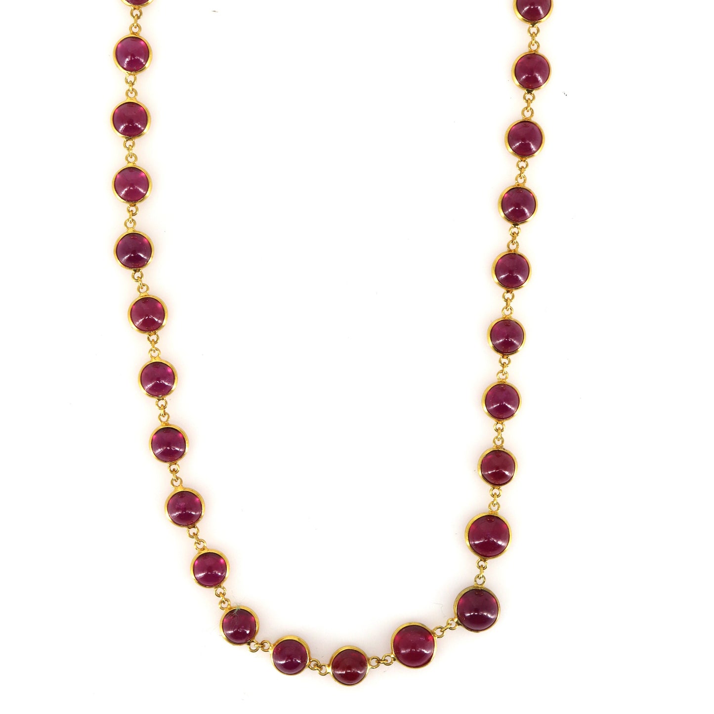 Ruby Necklace 18K Gold