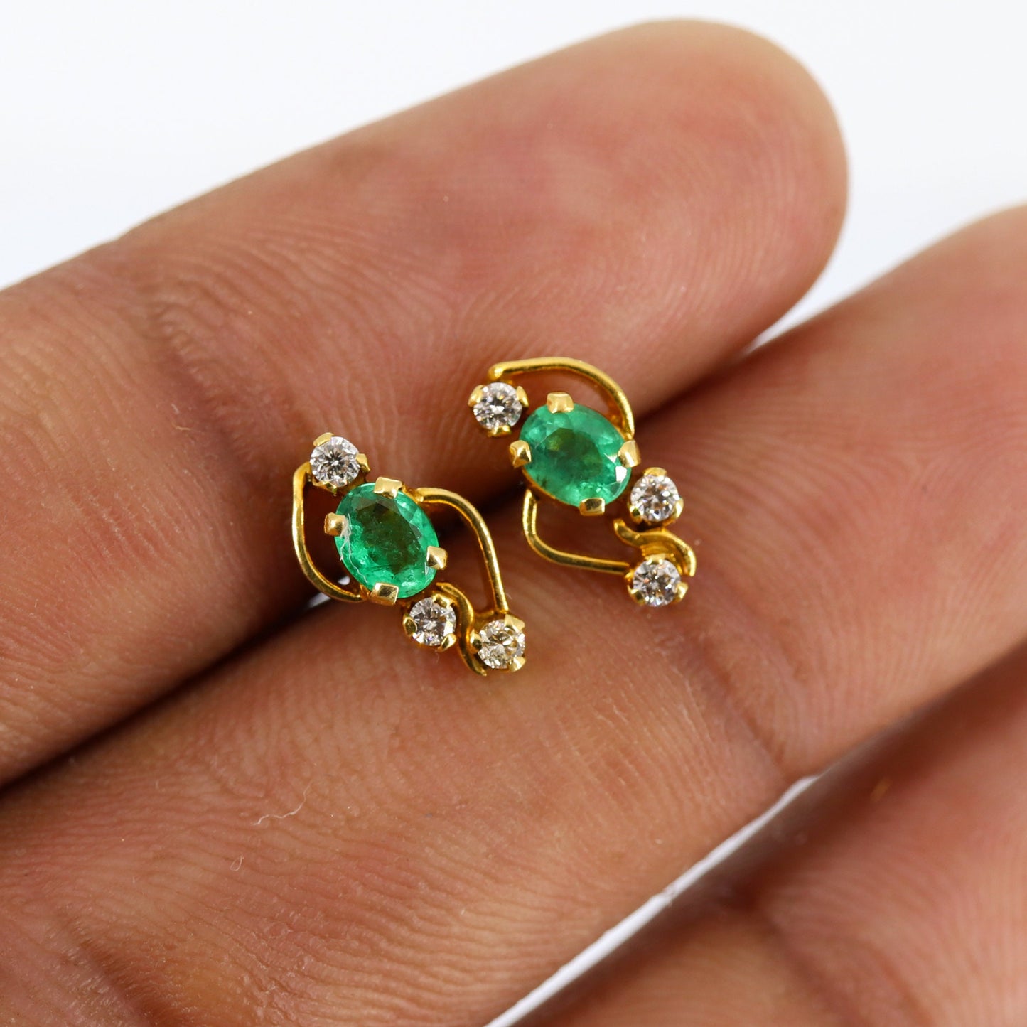 Yellow Daily Wear Earring 18K Gold