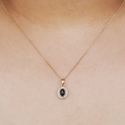 Black Star Pendant 14K Gold