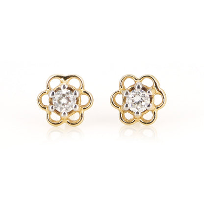 Filigree Design Earring 14K Gold