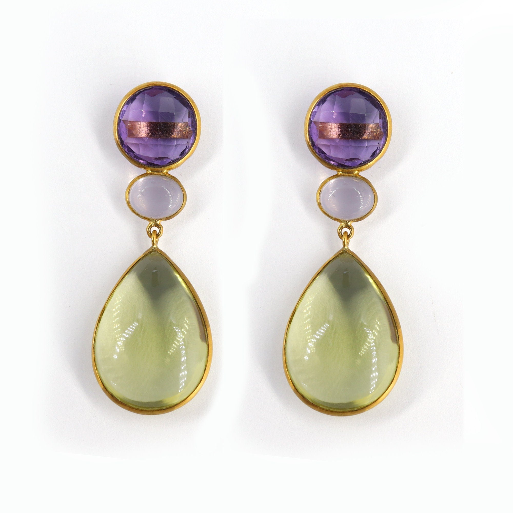 Yellow Handmade Earring 18K Gold