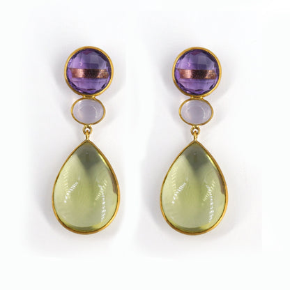 Yellow Handmade Earring 18K Gold