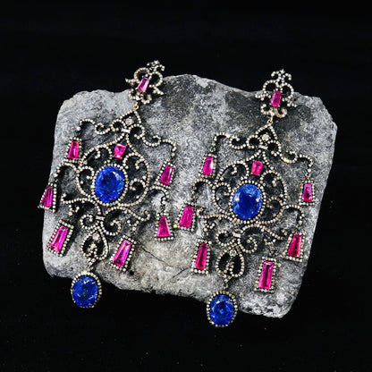 Unique Design Tanzanite Earring