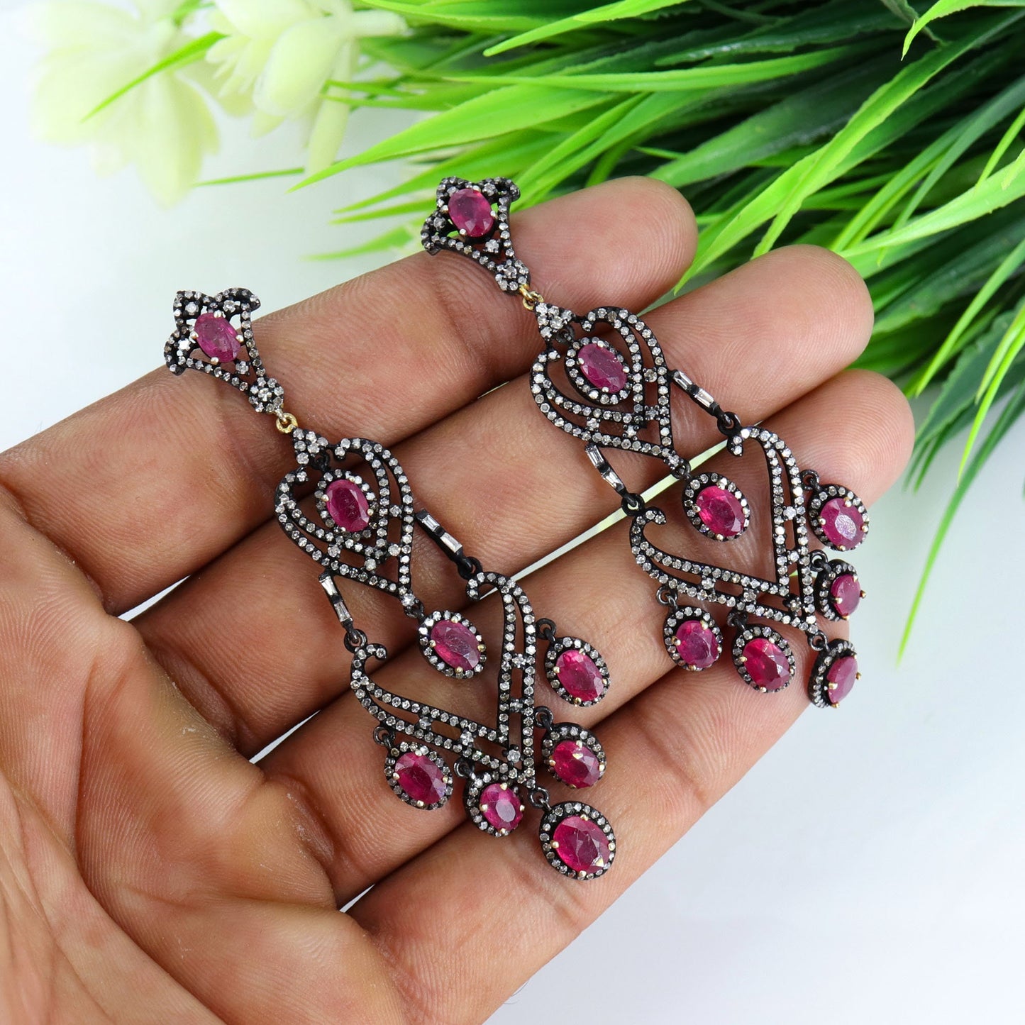 Ruby Earring