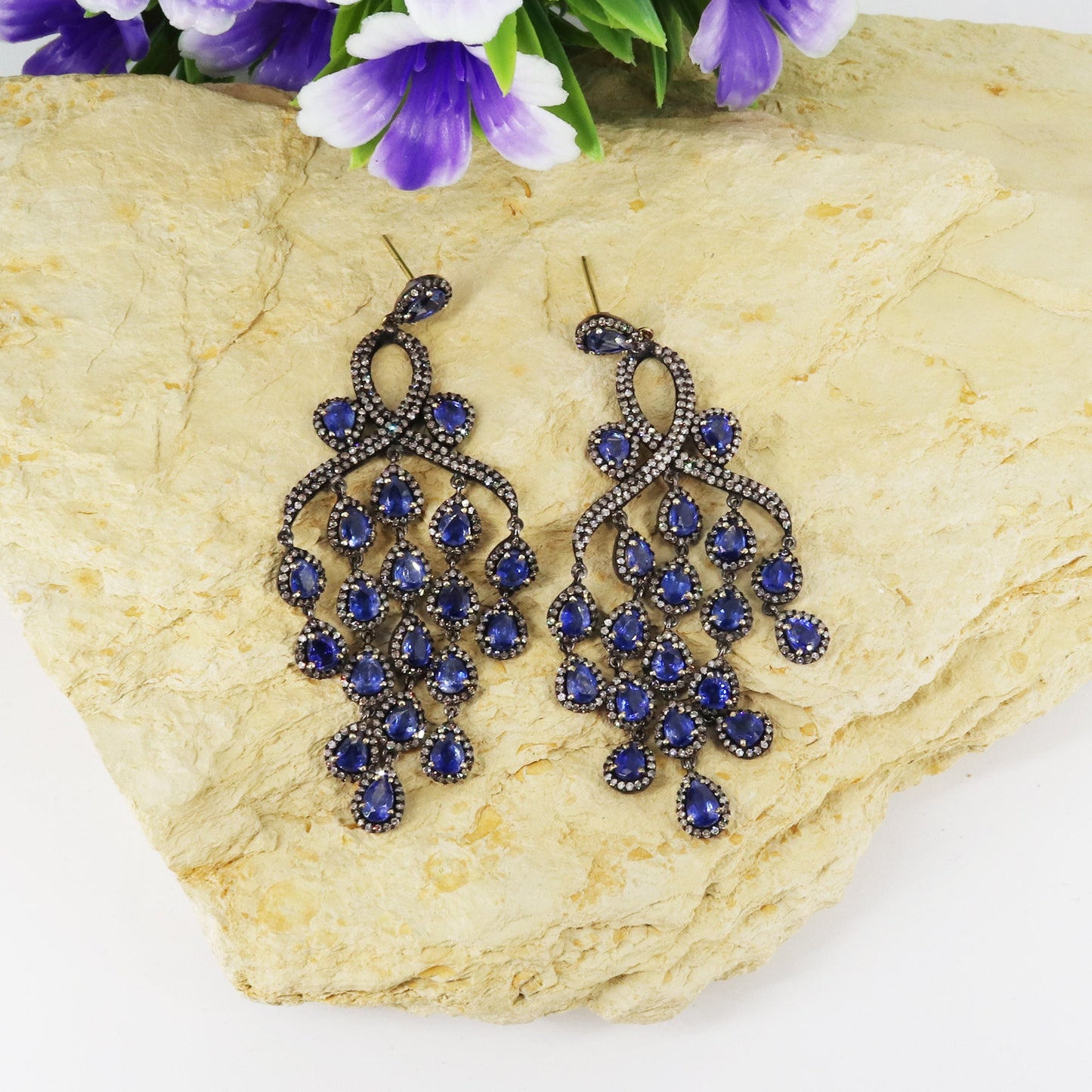 Blue Kyanite Drop Dangle Earring