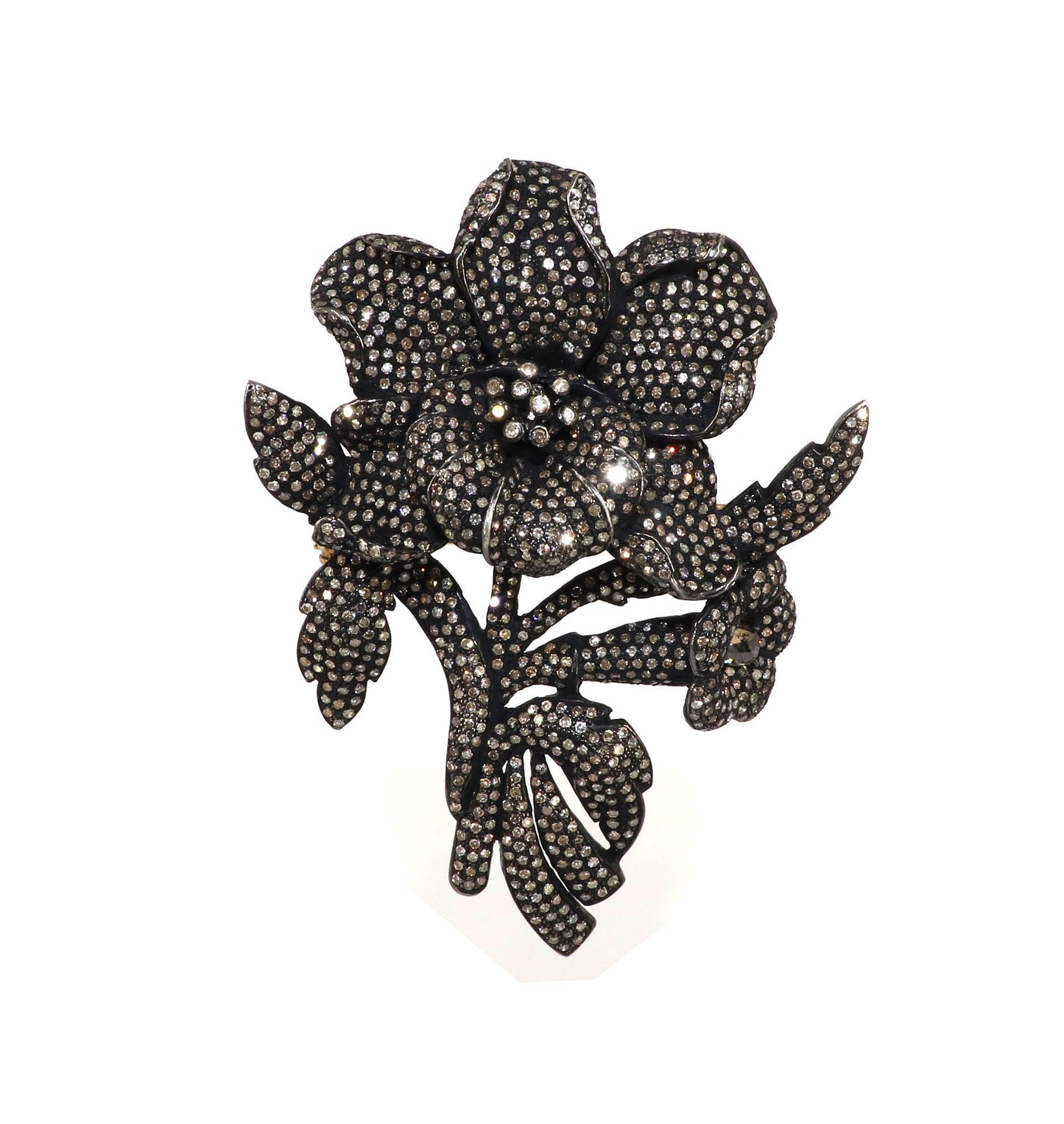 Exclusively Designed Vintage Replica Victorian Beautiful Flower Pendant Gold