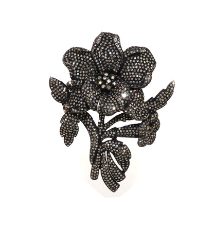 Exclusively Designed Vintage Replica Victorian Beautiful Flower Pendant Gold