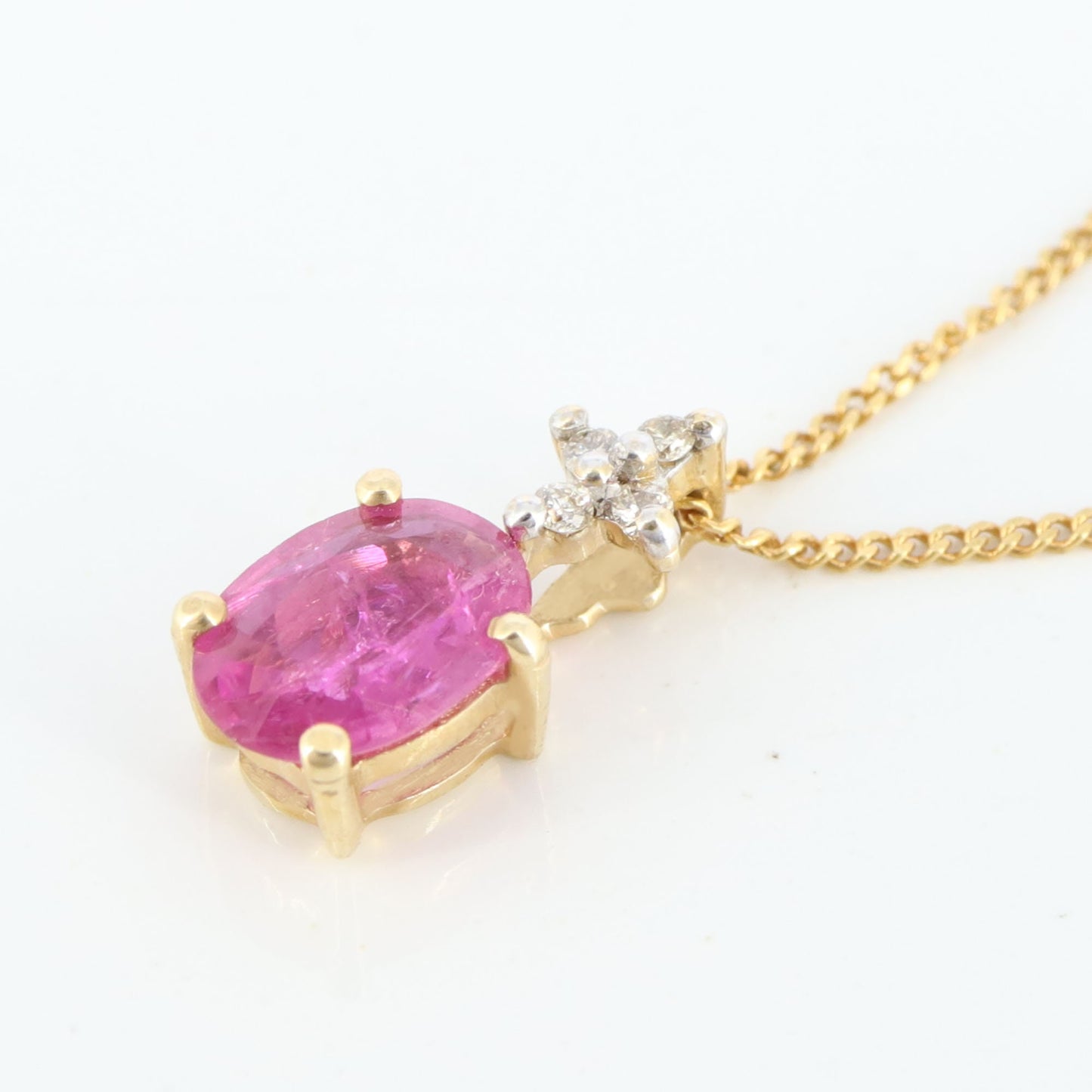 Ruby Pendant 14K Gold