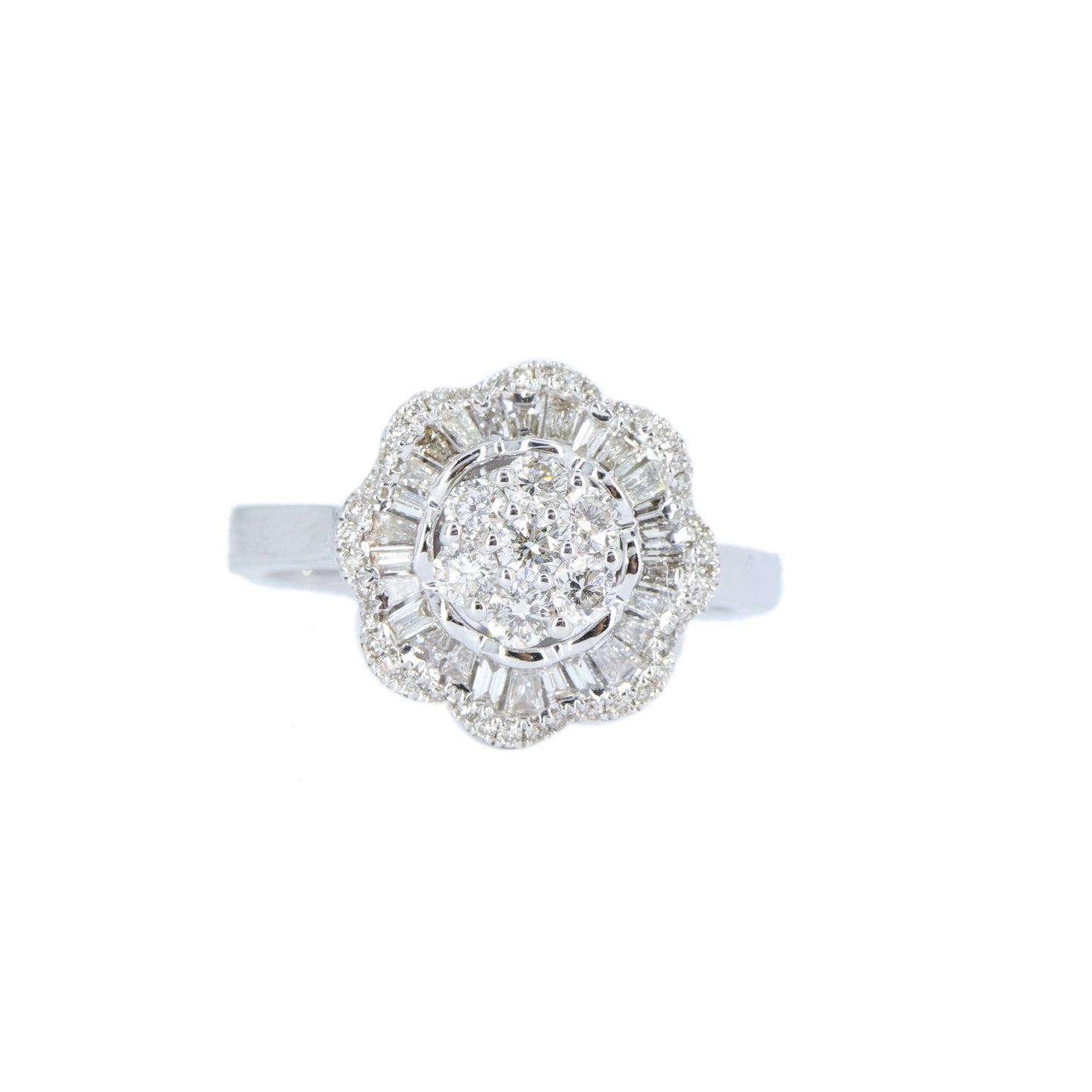 Flower Shape Unique Design Ring 18K Gold