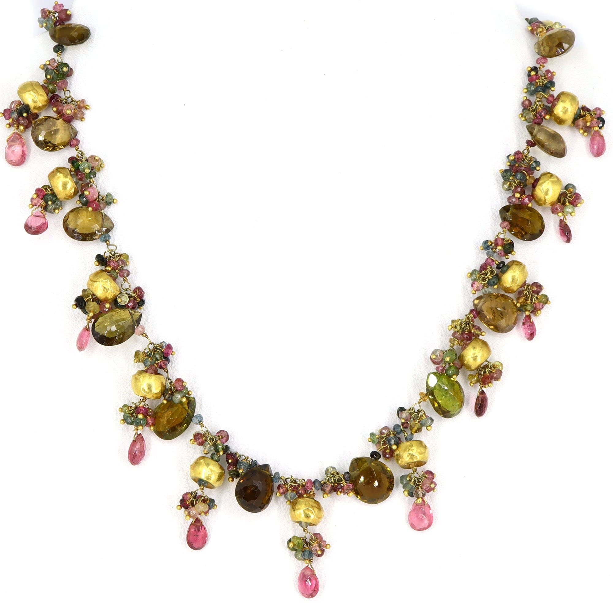 Designer Yellow Necklace 18K Gold