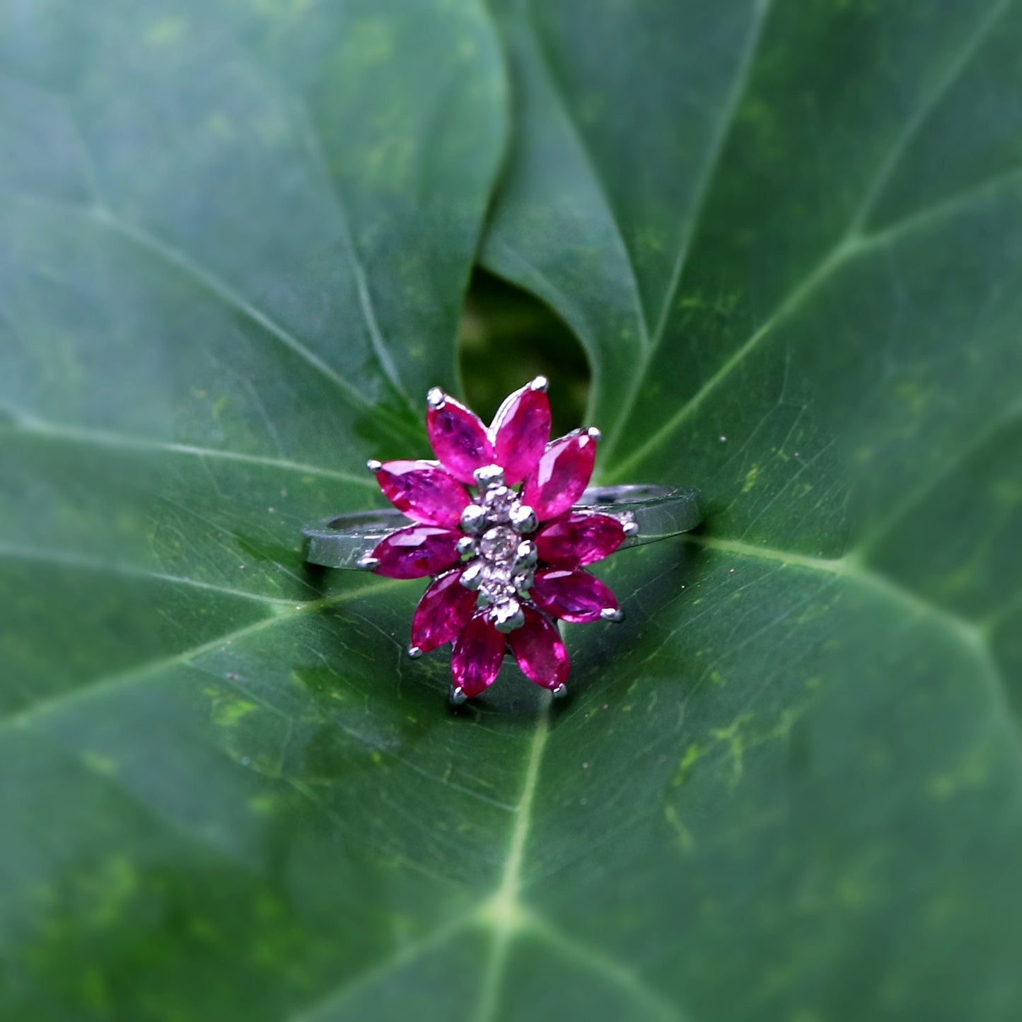Ruby Ring Silver