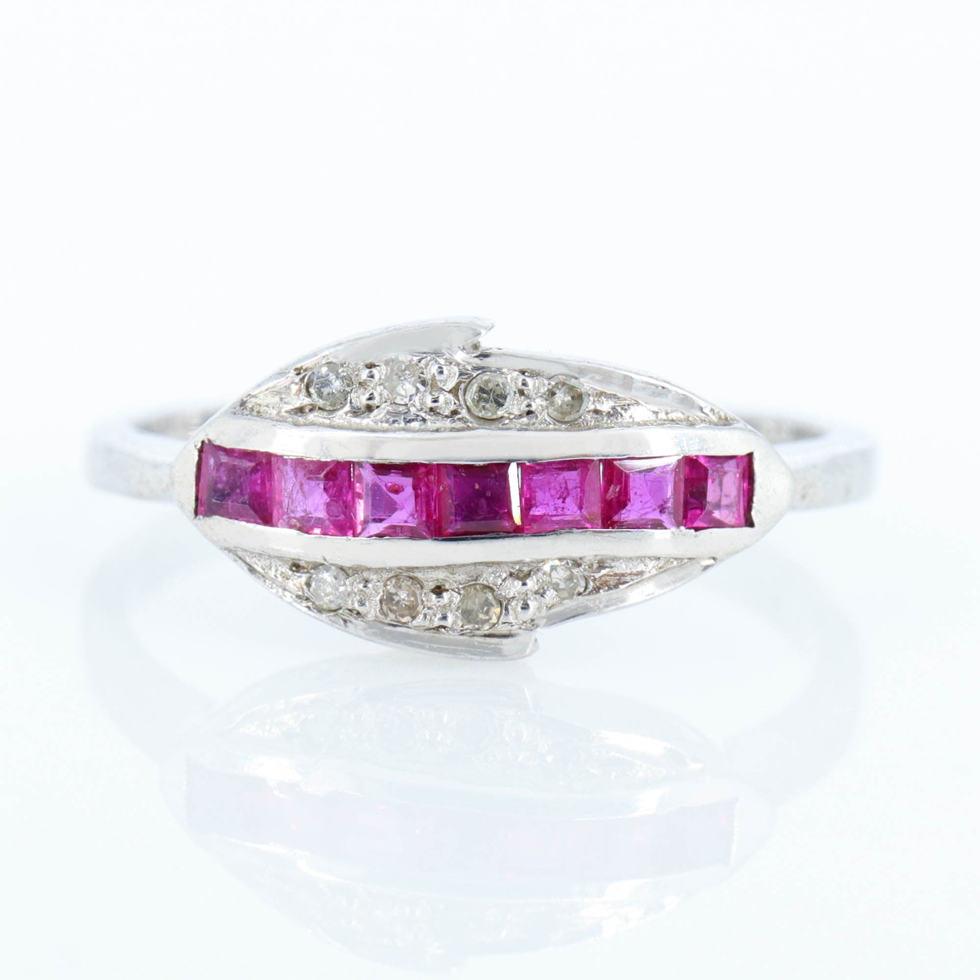Leaf Design Ring Silver