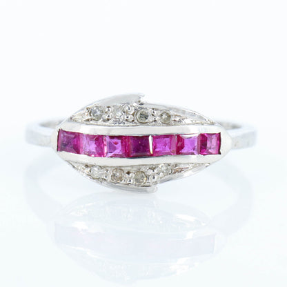 Leaf Design Ring Silver
