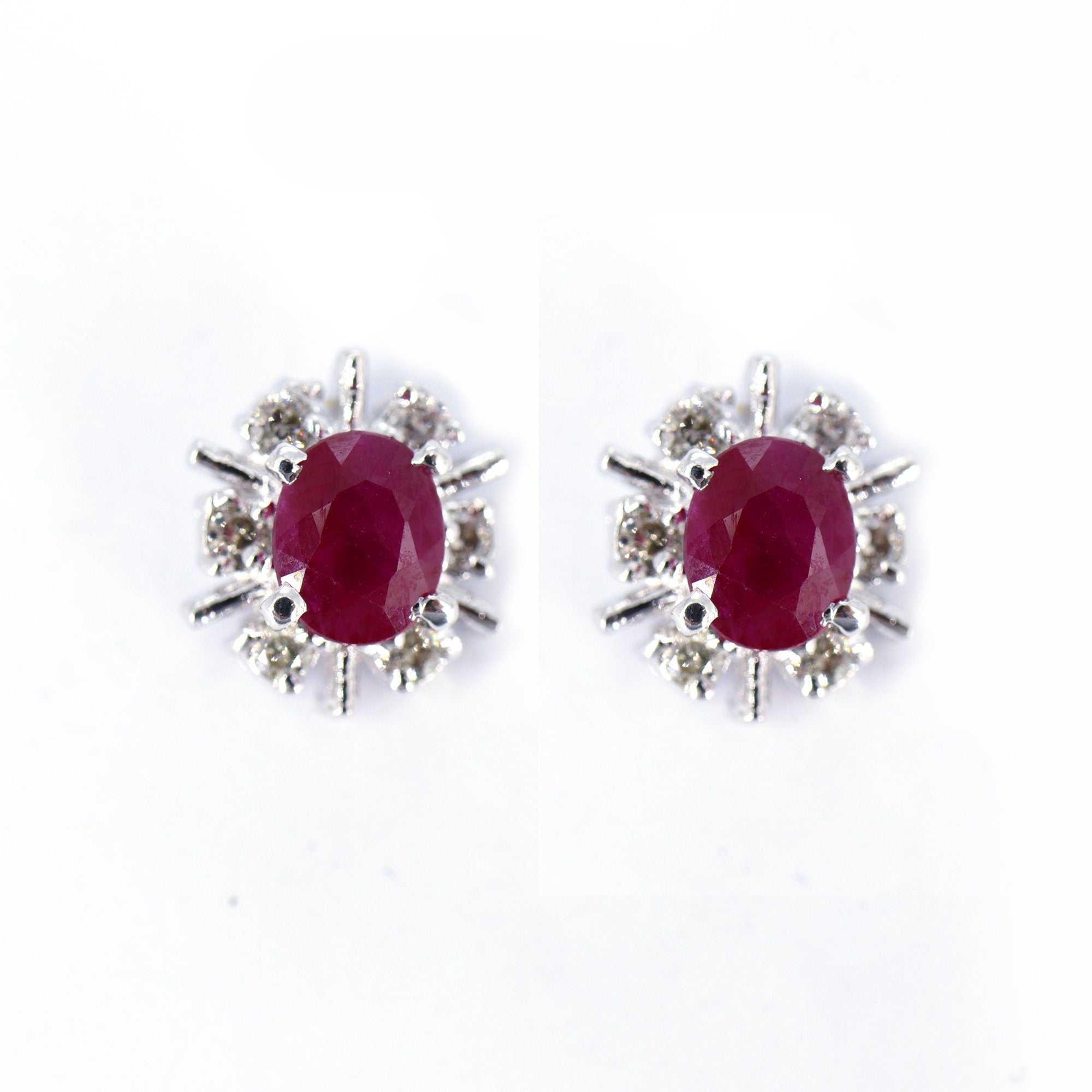 Ruby & Studs Studs Anniversary Wife Dainty Earring Silver