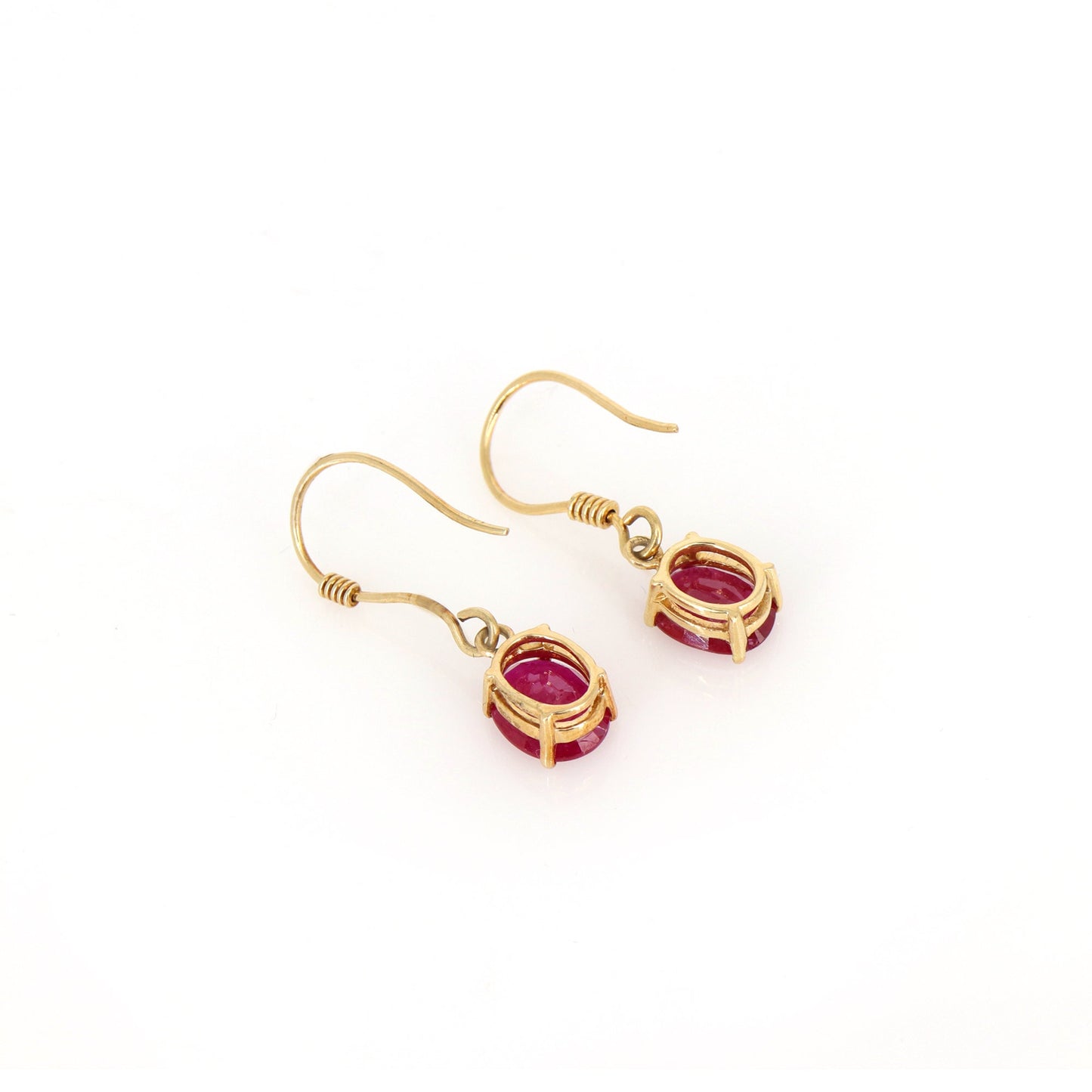 Ruby Dangling Earring 18K Gold