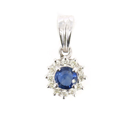 Blue Sapphire Jewelry White Jewelry Blue Sapphire Earring 18K Gold