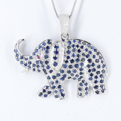 925 Sterling Elephant Pendant Gold