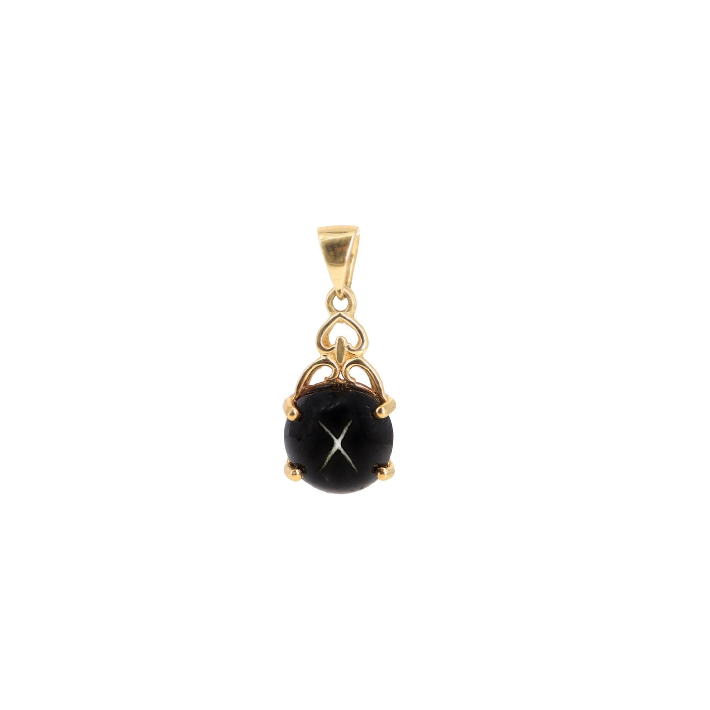 Black Star Pendant 14K Gold