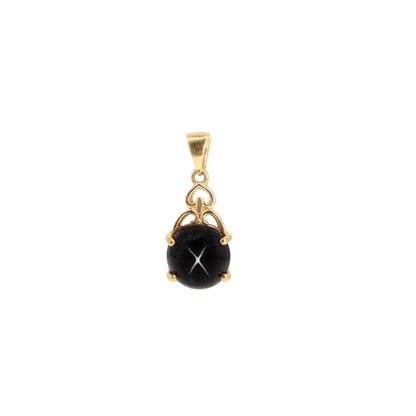 Black Star Pendant 14K Gold