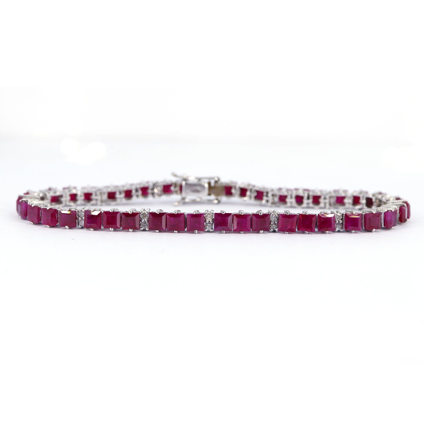 Ruby Bracelet Silver
