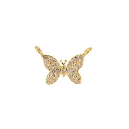 Butterfly Charm Tone Butterfly Link Charms Jewelry Making Supplies Bracelet 14K Gold