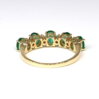 Handmade Emerald & Ring 14K Gold