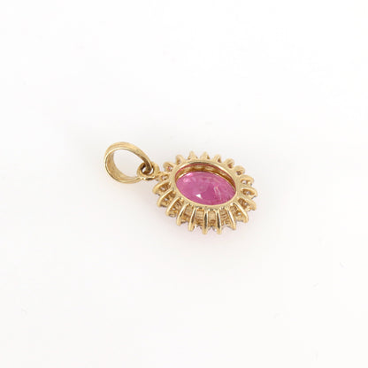 Pink Tourmaline Pendant 14K Gold