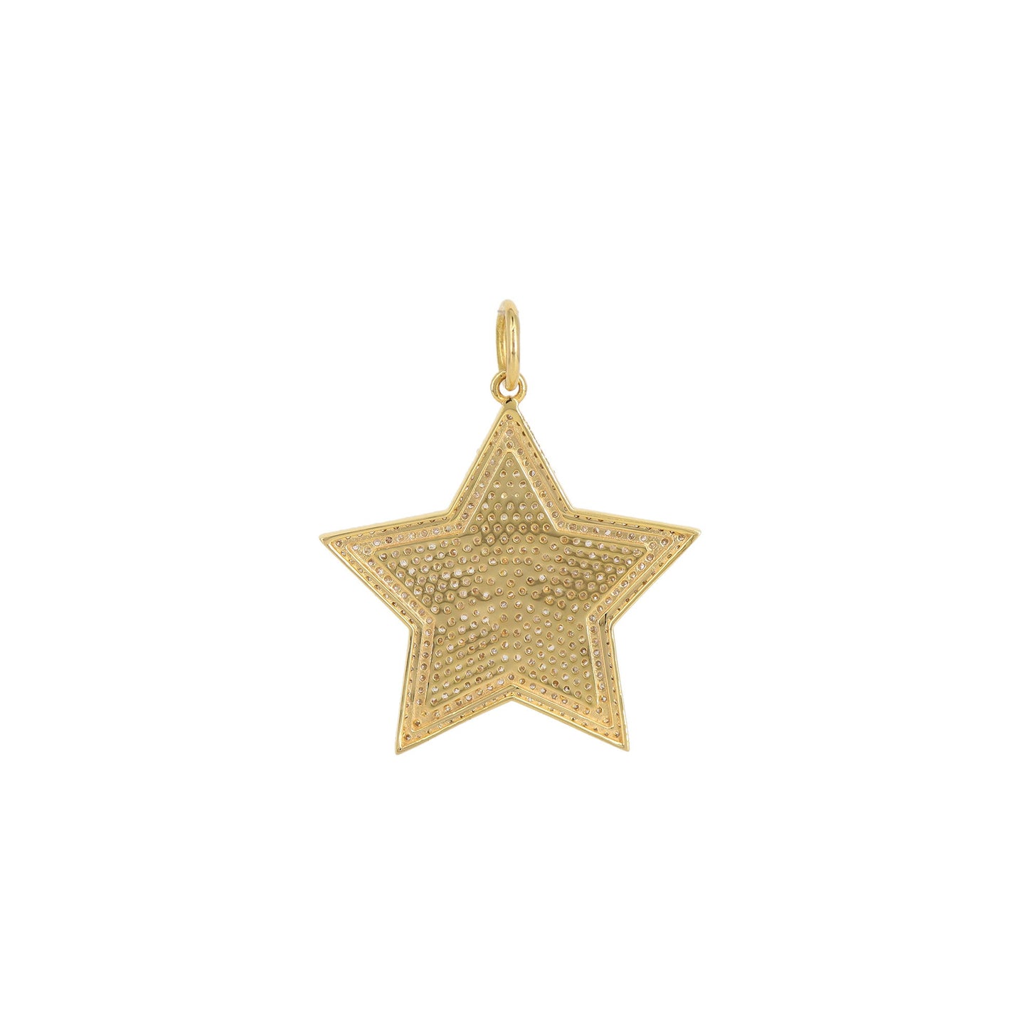 Star Shape Charm Pendant 14K Gold