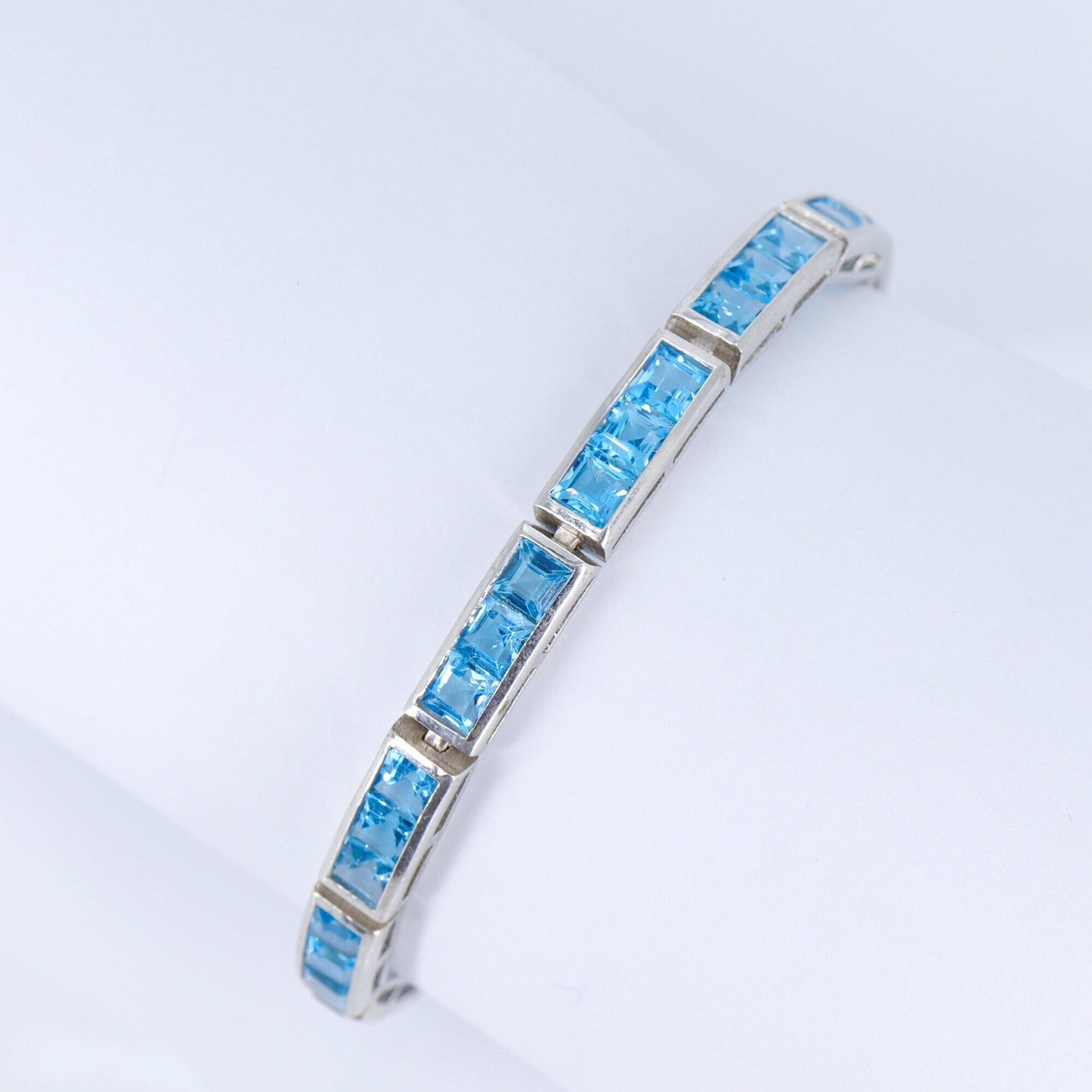 Swiss Blue Topaz Bracelet Silver