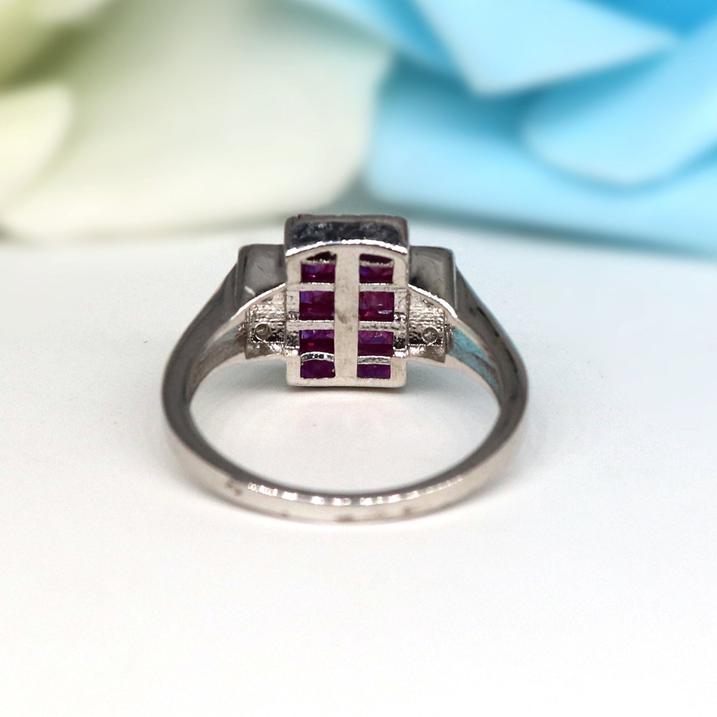 Ruby Ring Silver