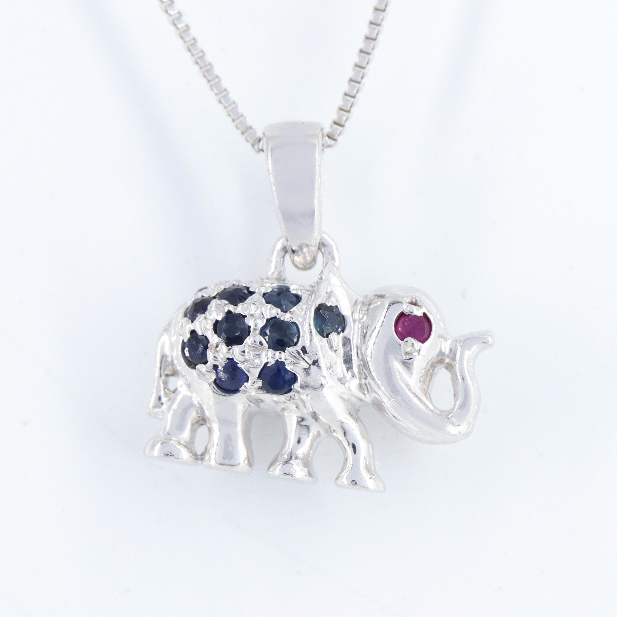 925 Elephant Pendant Silver