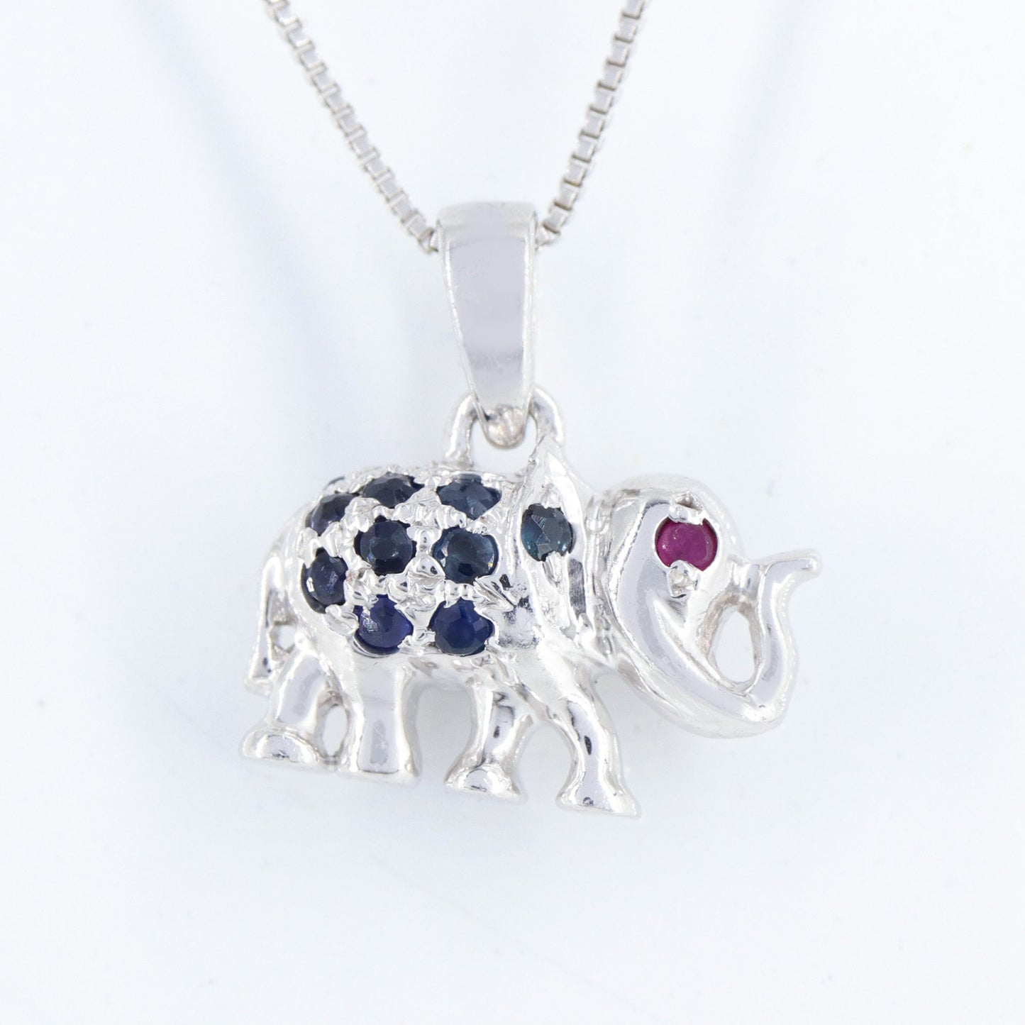 925 Elephant Pendant Silver