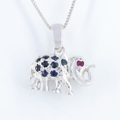 925 Elephant Pendant Silver