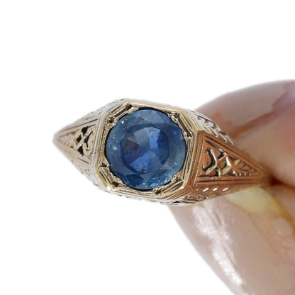 Antique Filigree 9K Ring Gold