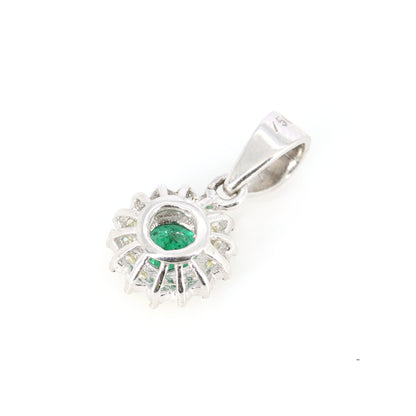 Emerald Jewelry : White Earring 18K Gold